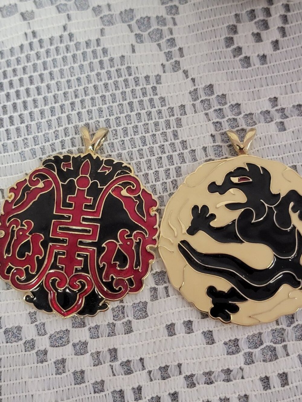 Longevity & Dragon Pendants